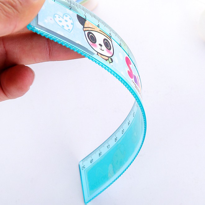 Thước kẻ GẤP nhựa hoạt hình 30cm