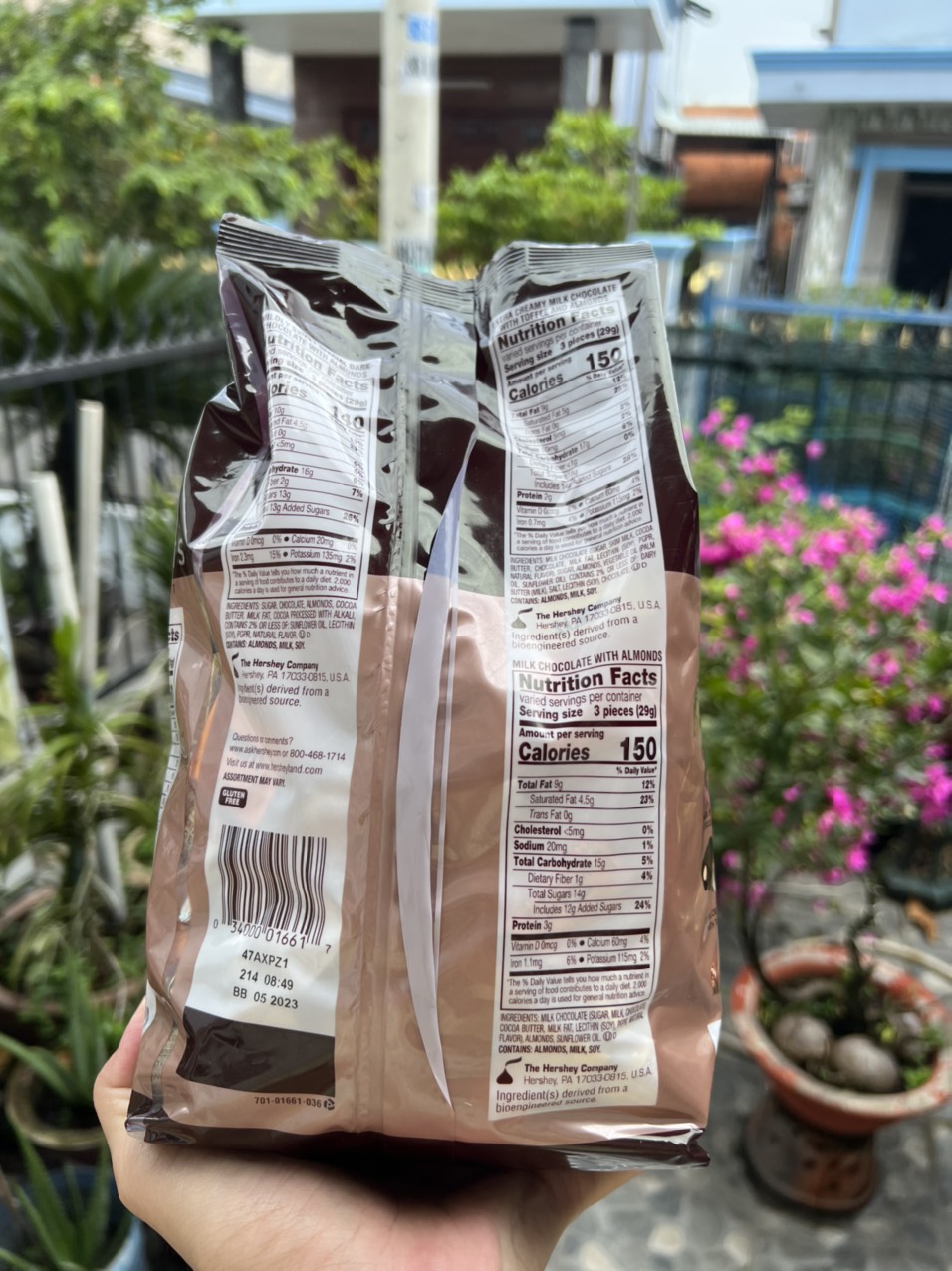 Socola Hershey Nuggets 145v. choôclate date 3/24