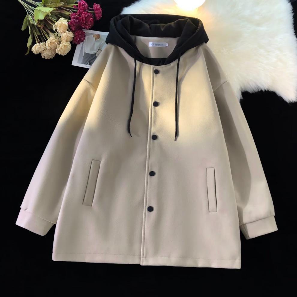 Áo Khoác Cardigan basic Style Hàn Quốc, Áo Khoác Jacket chất dạ ép cao cấp 2 màu dễ mặc dễ phối