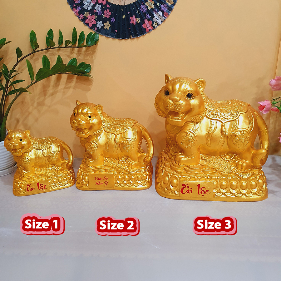 Hổ Bệ Vàng SIZE 1, SIZE 2 và SIZE 3 tiết kiệm tiền và trưng bày, trang trí