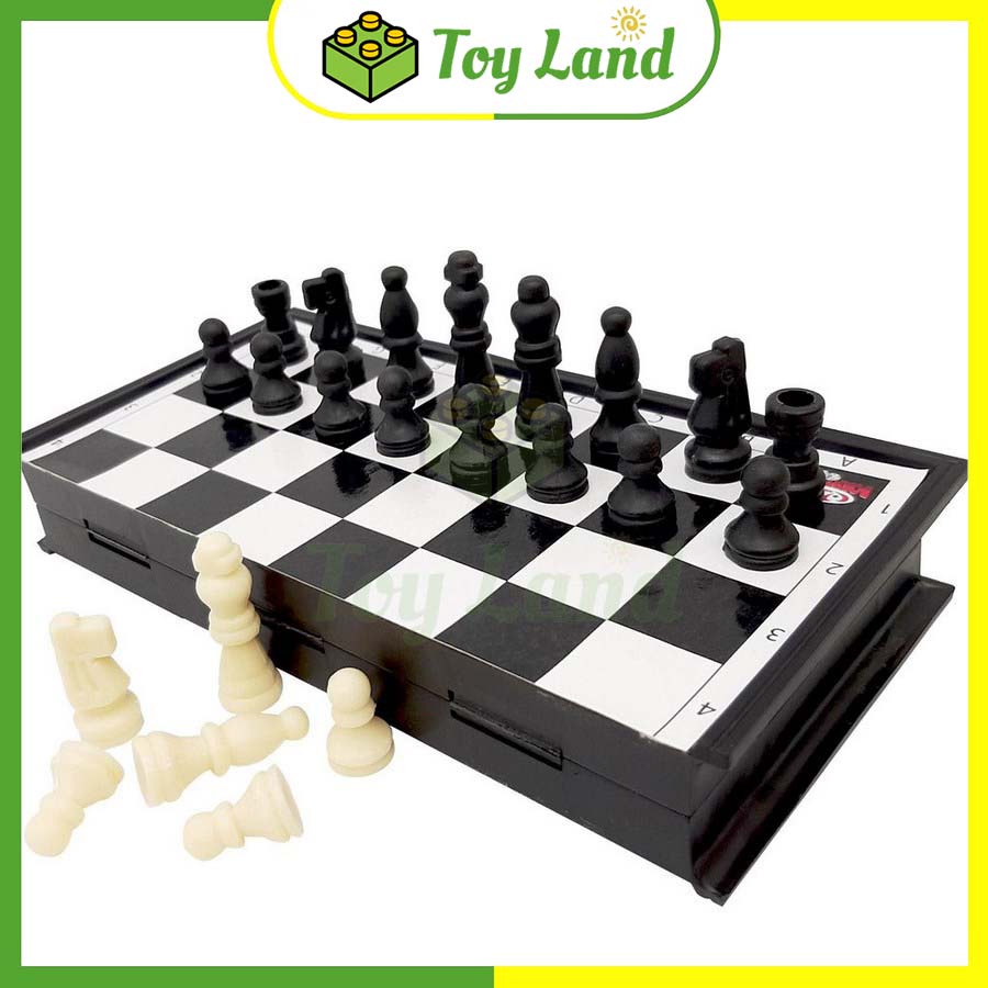 [Sato] Bộ Cờ Vua Trắng Đen Size Lớn Có Nam Châm Loại Cao Cấp Đồ Chơi Trí Tuệ Thể Thao Board Game Cờ Quốc Tế