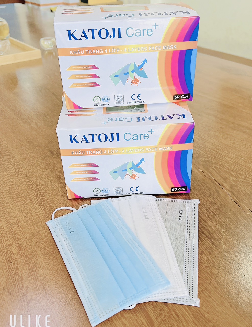 Khẩu trang y tế 4 lớp vải KATOJI