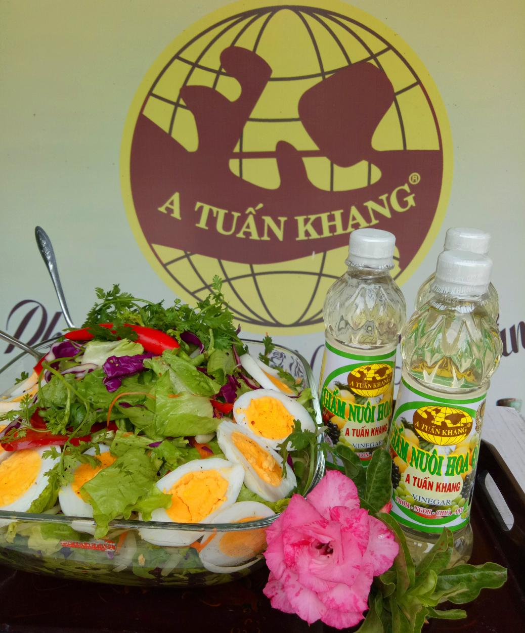 Giấm Nuôi Hoa Quả Lên Men Tự Nhiên 500ml – Gia Vị Trộn Salad Tươi Mát và Lành Mạnh | A TUẤN KHANG