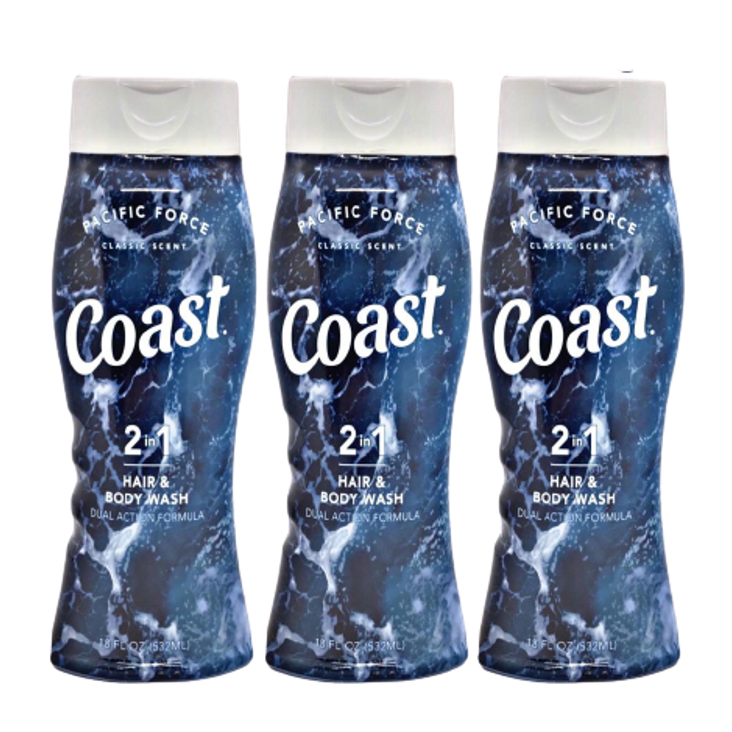Sữa Tắm Gội Cho Nam Coast Classic Pacific Force Scent 532ml