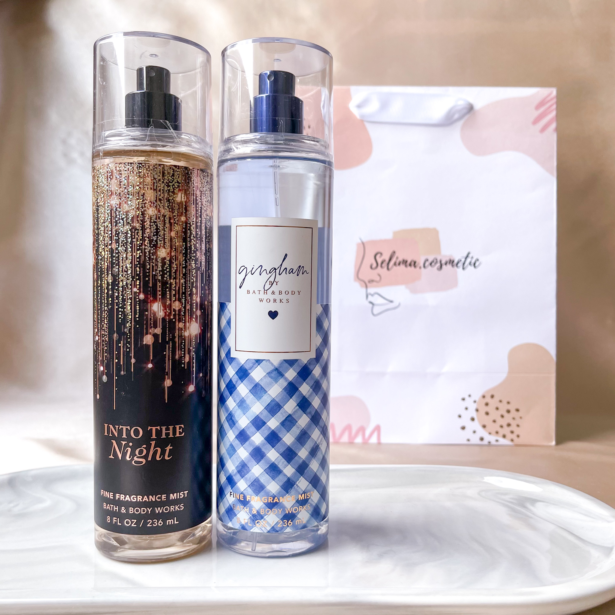 Xịt toàn thân Body Mist Bath and Body works (INTO THE NIGHT , GINGHAM)