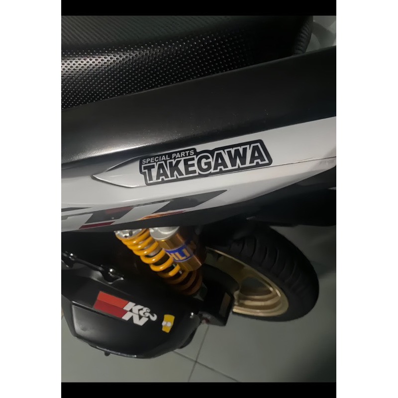 Tem Logo Sticker TAKEGAWA - Decal Chất Liệu Cao Cấp