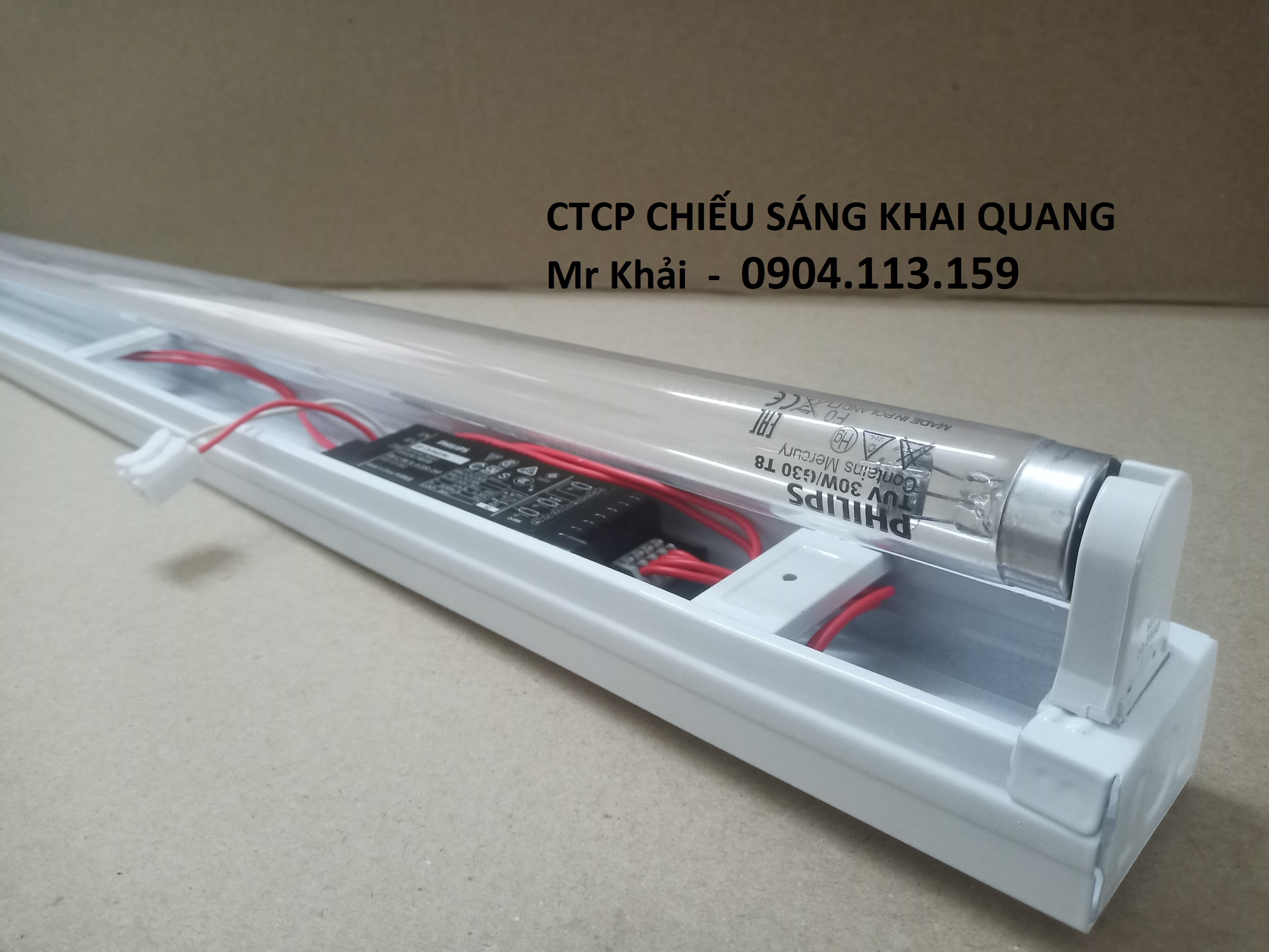 (SALE) Bộ đèn UV tiệt trùng 30W Philips chiều dài 0.9m