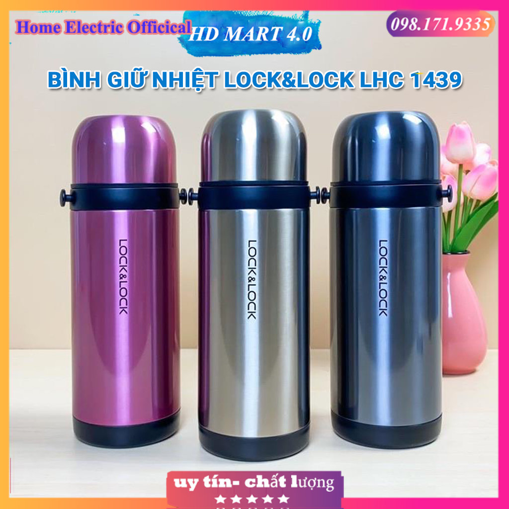 Bình giữ nhiệt Lock and Lock Easy Take LHC1439 1000ml chất liệu inox 304S Cao Cấp