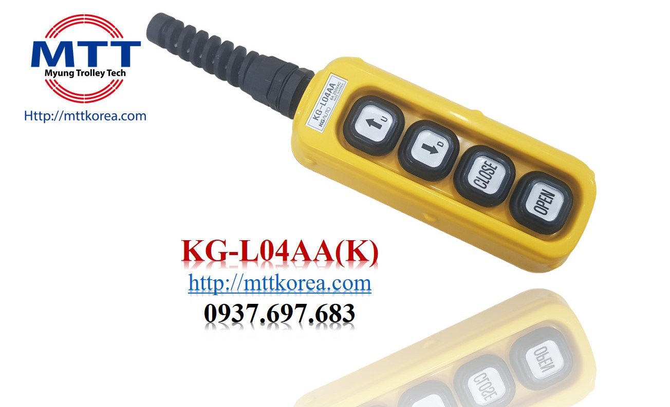 [HCM] Tay bấm điều khiển 4 nút  KG-L04AA(K) cho tời điện palang