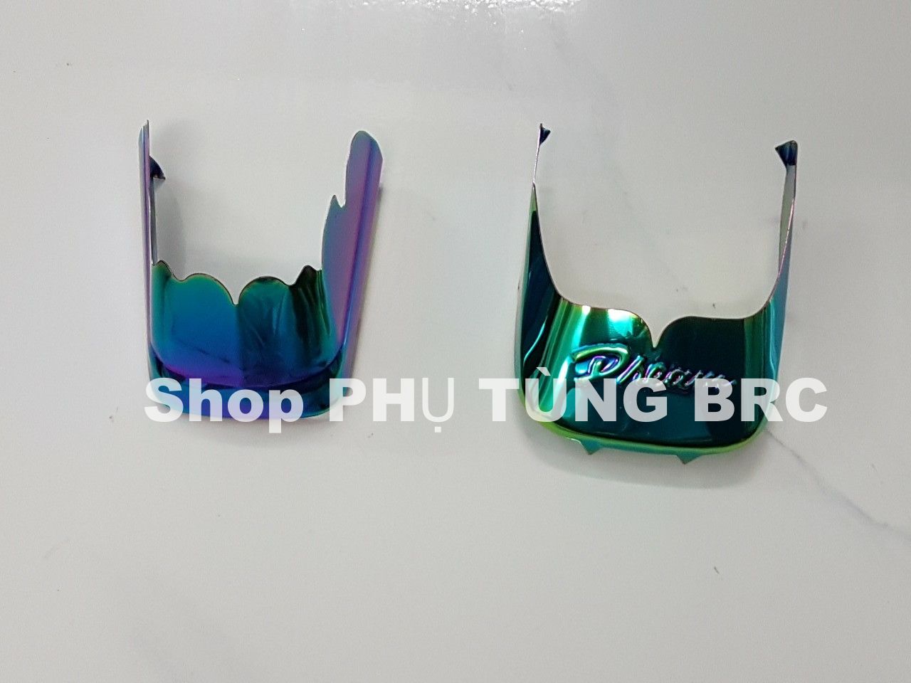 Bộ ốp mỏ dè titan trước, sau xe dream