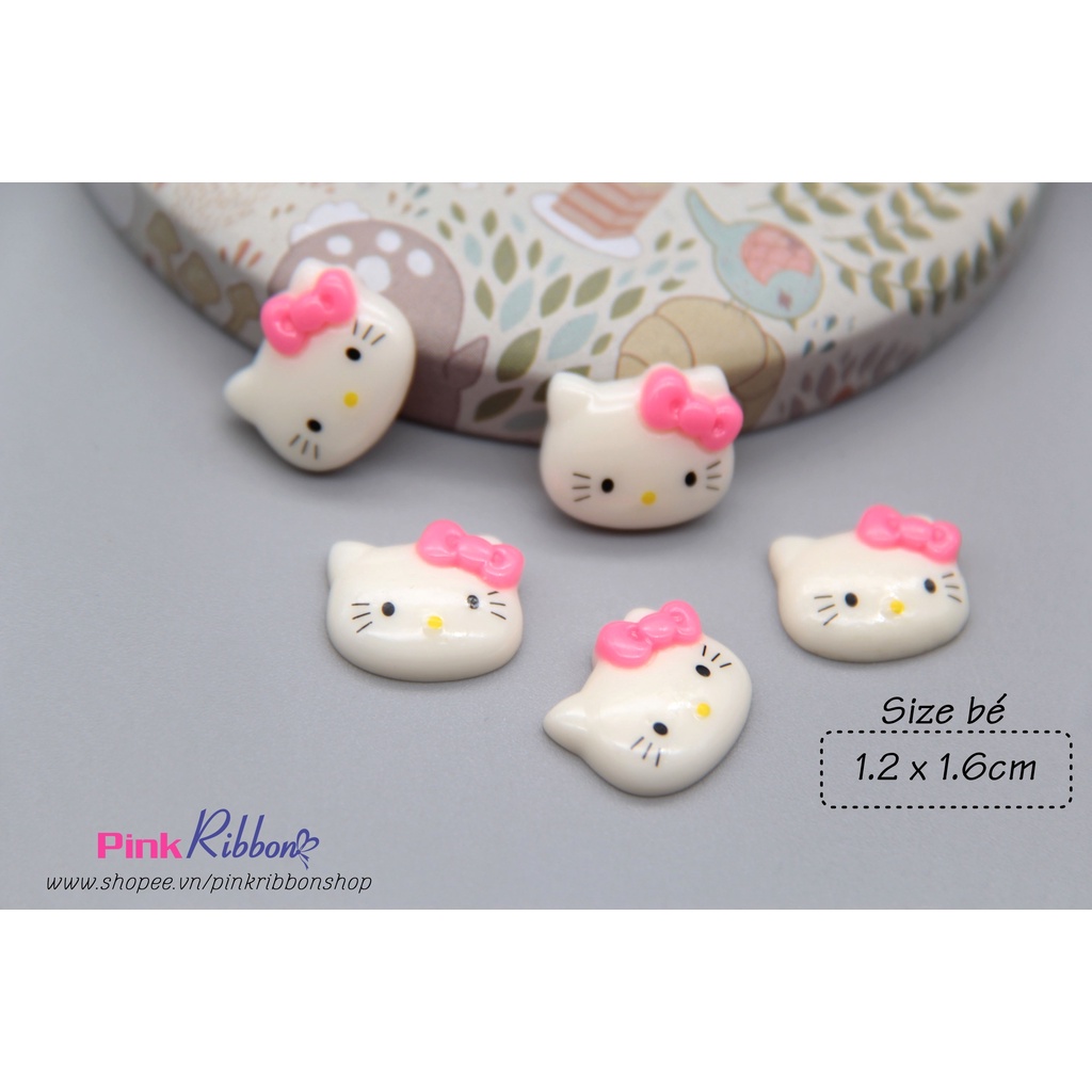 [SET 5C] Charm hình nhựa mèo Hello Kitty các cỡ