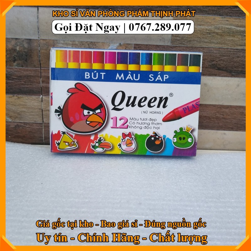 Bút màu sáp Queen 12 màu, 18 màu