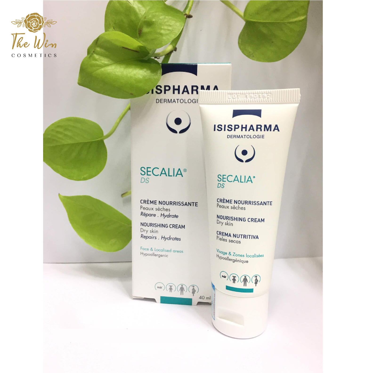 [FREESHIP MAX] Kem Dưỡng Ẩm Làm Mềm Da Secalia DS - ISIS Pharma 40ml
