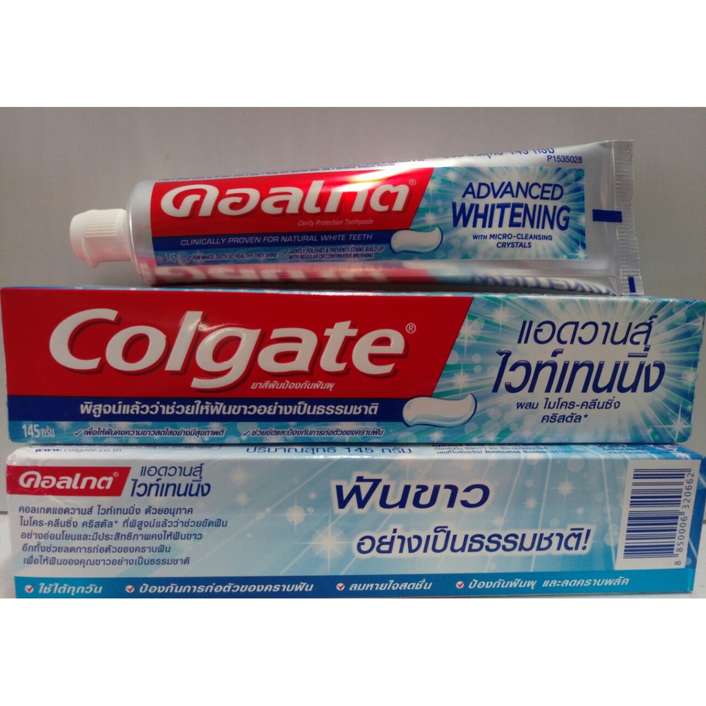 [HCM]Kem Đánh Răng Colgate Maxfresh 160gColgate Advanced whiteng 135g Thái Lan