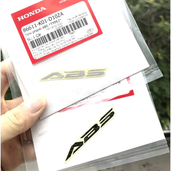 Tem Chữ ABS Honda - Giá 1 cái