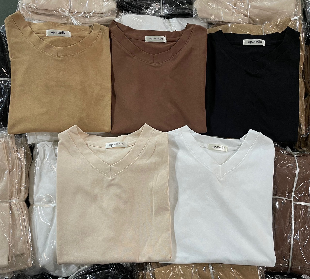 Áo thun pull oversize tay hến cổ tim AophongCOTIM963