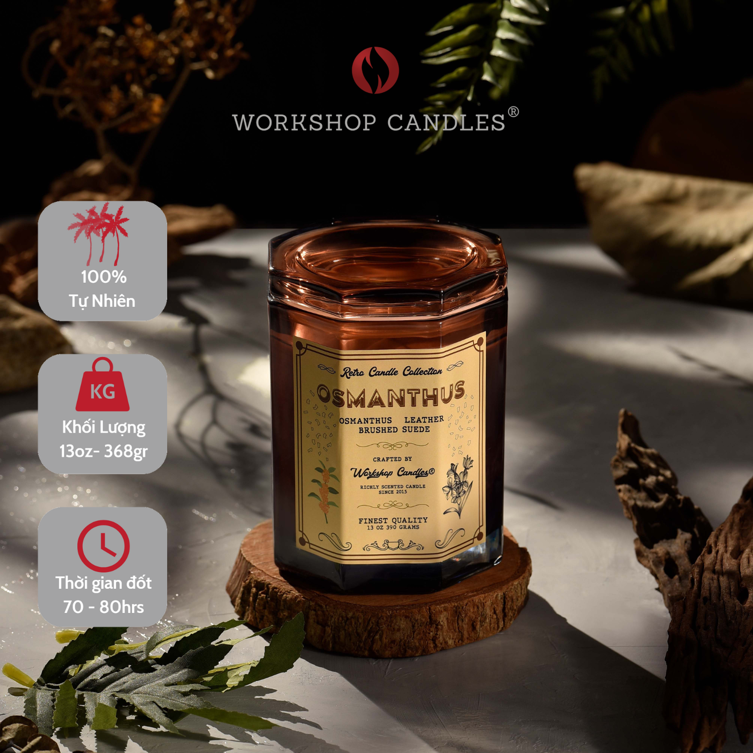 Bộ sưu tập Nến thơm limited 13oz Workshop Candles