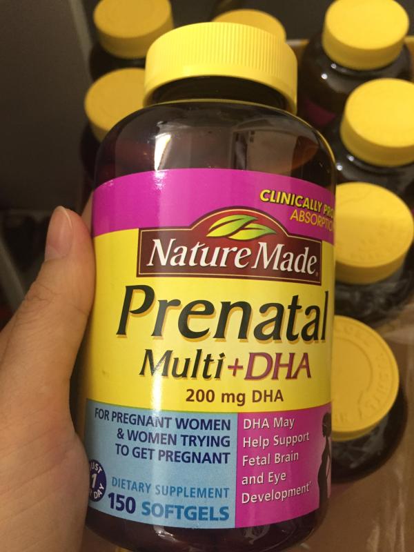 thuốc bổ cho bà bầu Nature Made Prenatal Multi DHA cao cấp
