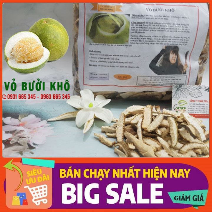 Combo 2Kg Vỏ Bưởi Sấy Khô Loại Cao Cấp - Đông Y Thanh Bình