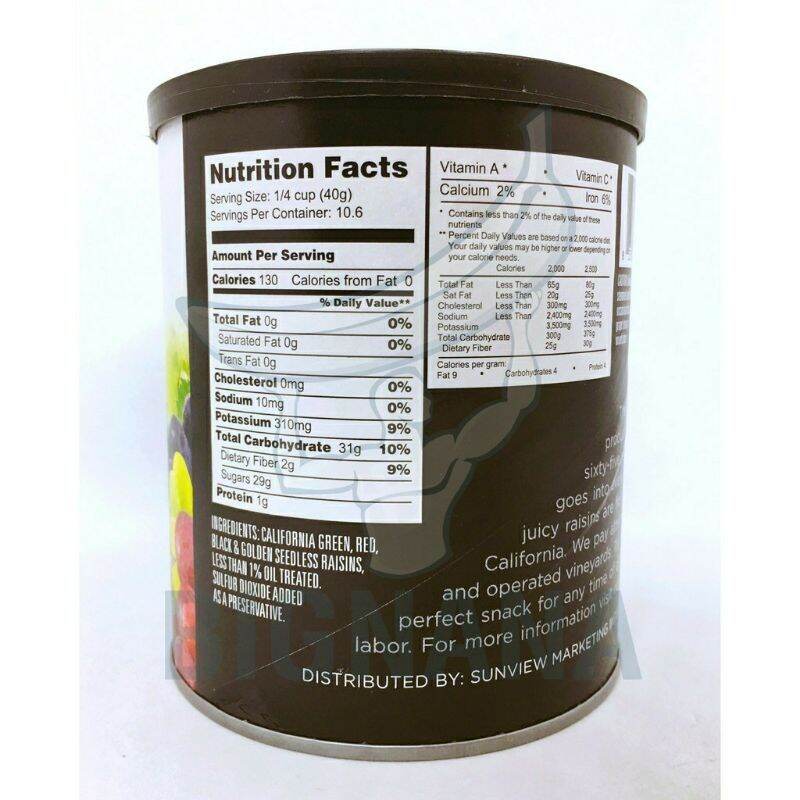 (Date mới) Nho khô Mỹ SUNVIEW RAISINS 425g