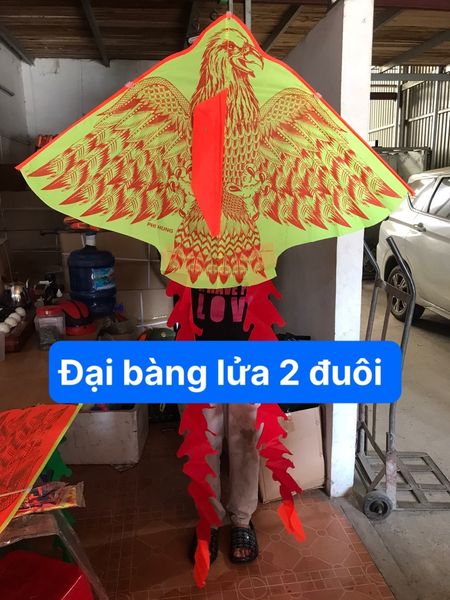 Diều phượng hoàng 5 đuôi+ cuộn dây
