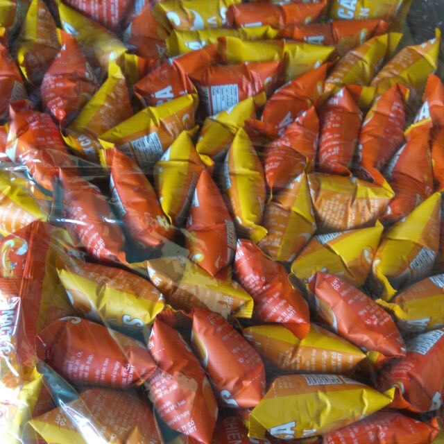 2 gói snack cá viên chiên
