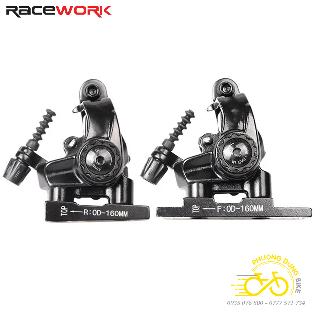 Bộ Cụm phanh thắng đĩa cho xe đạp Road RACEWORK