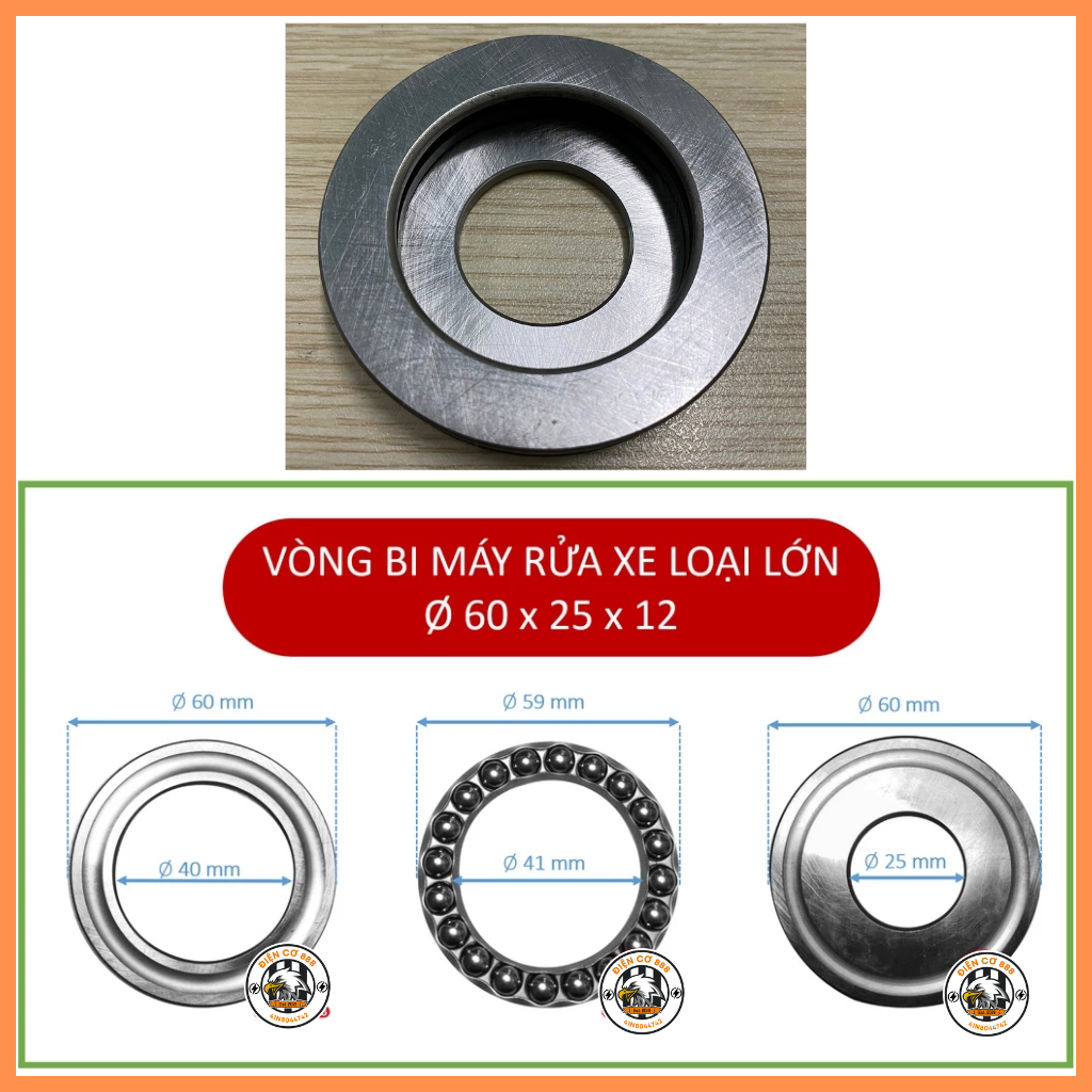 Bộ vòng bi sắt - Bi đảo lệch tâm của máy rửa xe