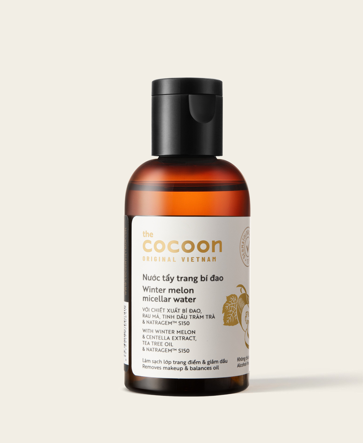 Nước tẩy trang bí đao cocoon dành cho da dầu, da dầu mụn 140ml - 500ml