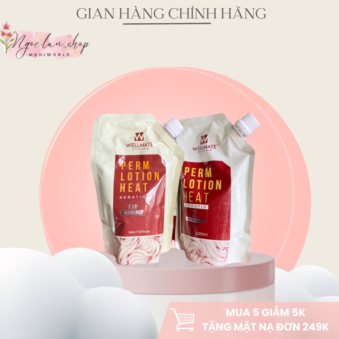 Thuốc uốn nóng keratin wellmate