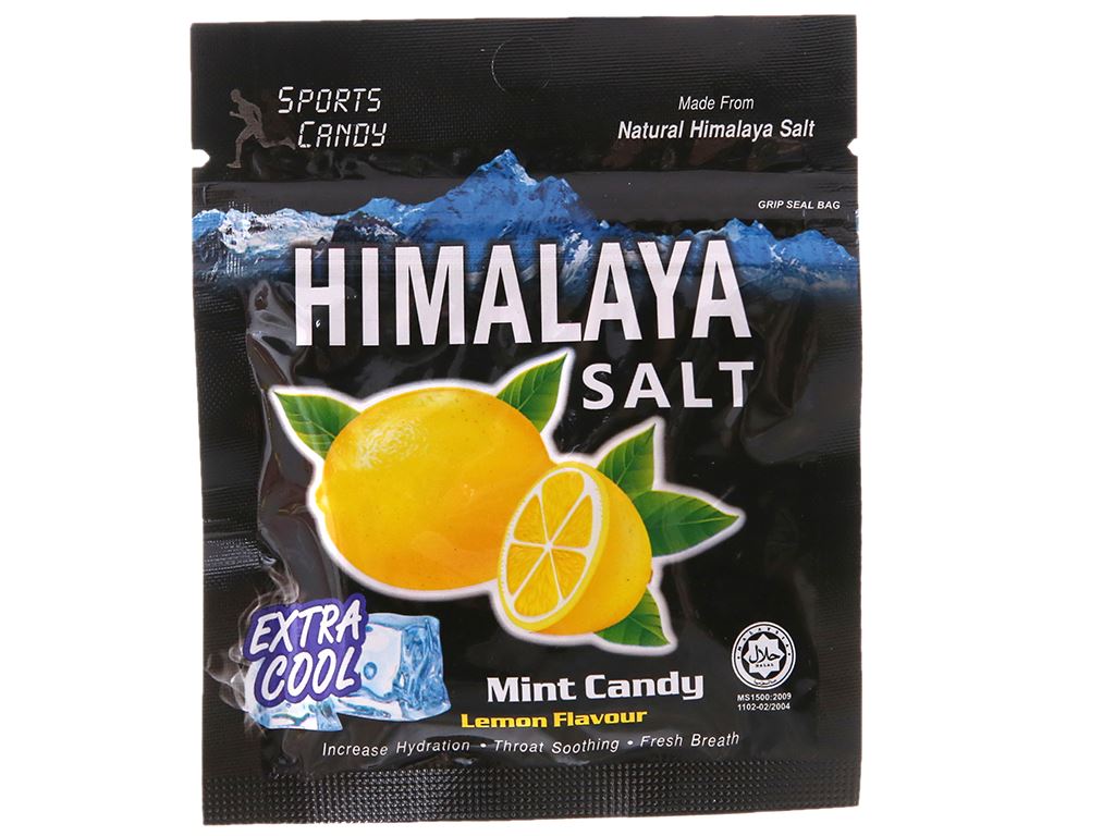 Kẹo Bạc Hà Chanh Muối Himalaya Salt Mint Candy Lemon Flavour
