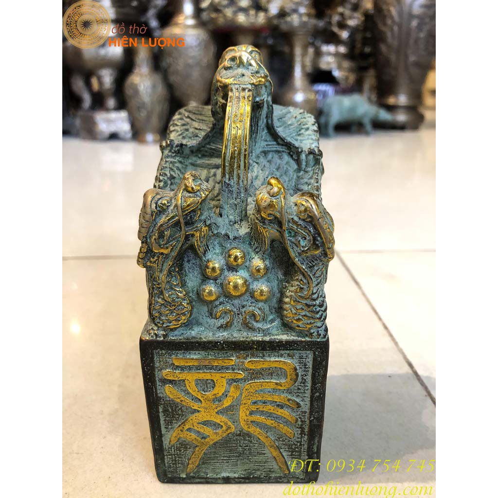 Ấn Rồng Bằng Đồng Giả Cổ Thăng Quan Tiến Chức