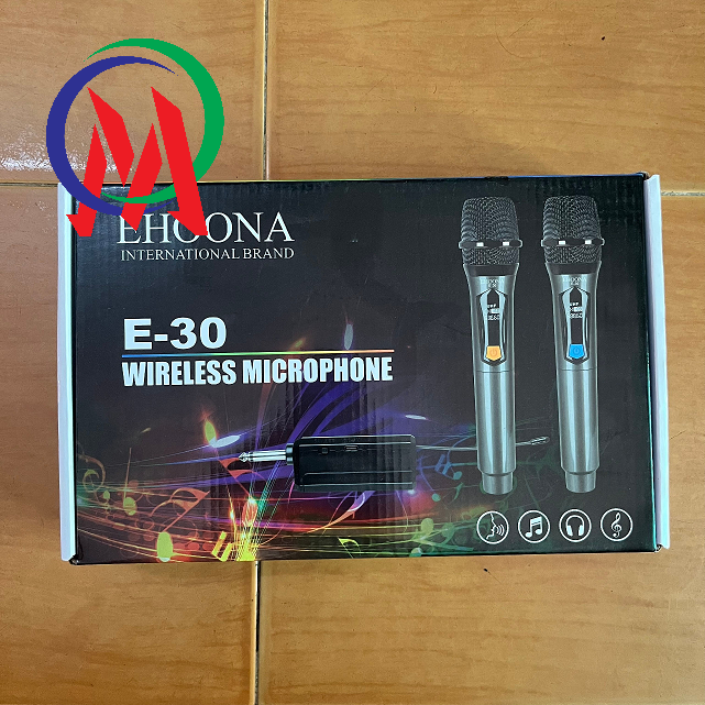 [2 MICRO] MICRO UHF KHÔNG DÂY EHOONA E30 ÂM THANH CỰC HAY
