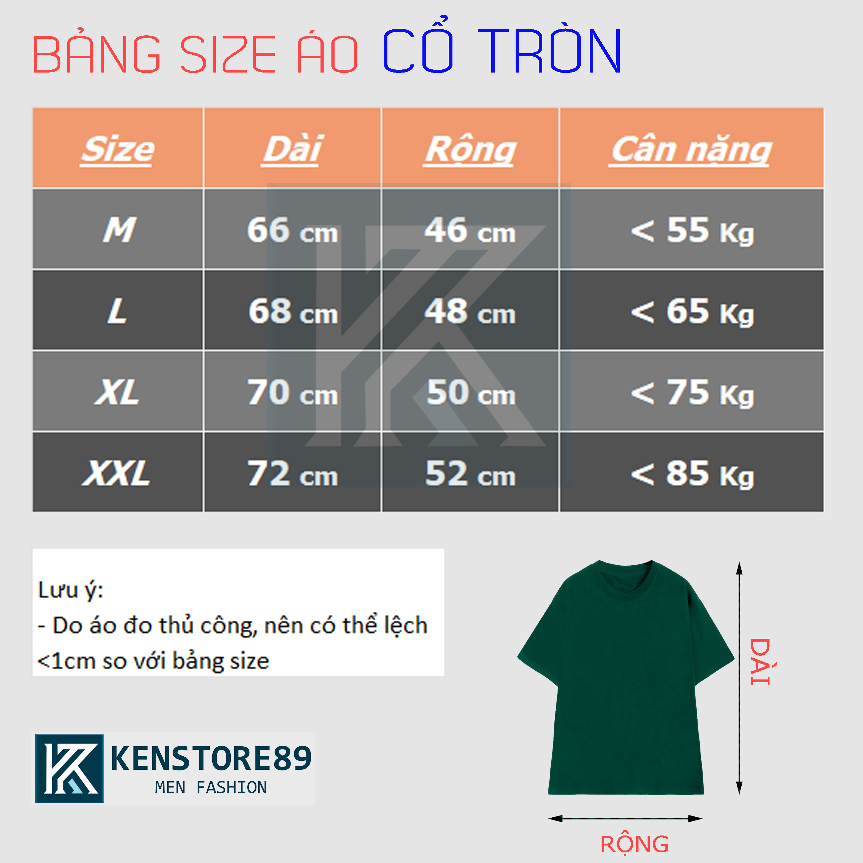 Áo thun cổ tròn M2 cao cấp KENSTORE89 ATP045