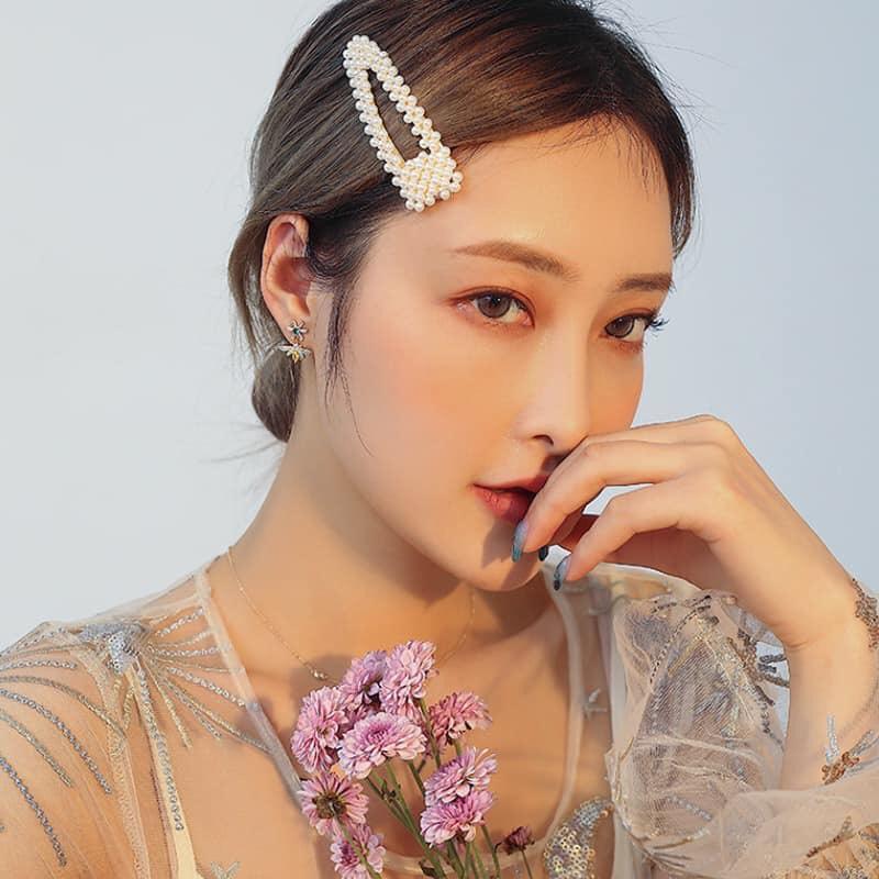 [HCM]Kẹp tóc ngọc trai DATAN (SET 4 CÁI)- Hot 2019