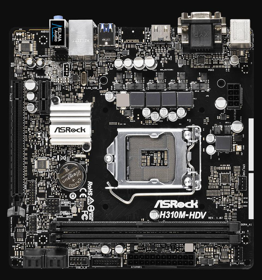 Mainboard ASRock H310CM-HDV Chính Hãng