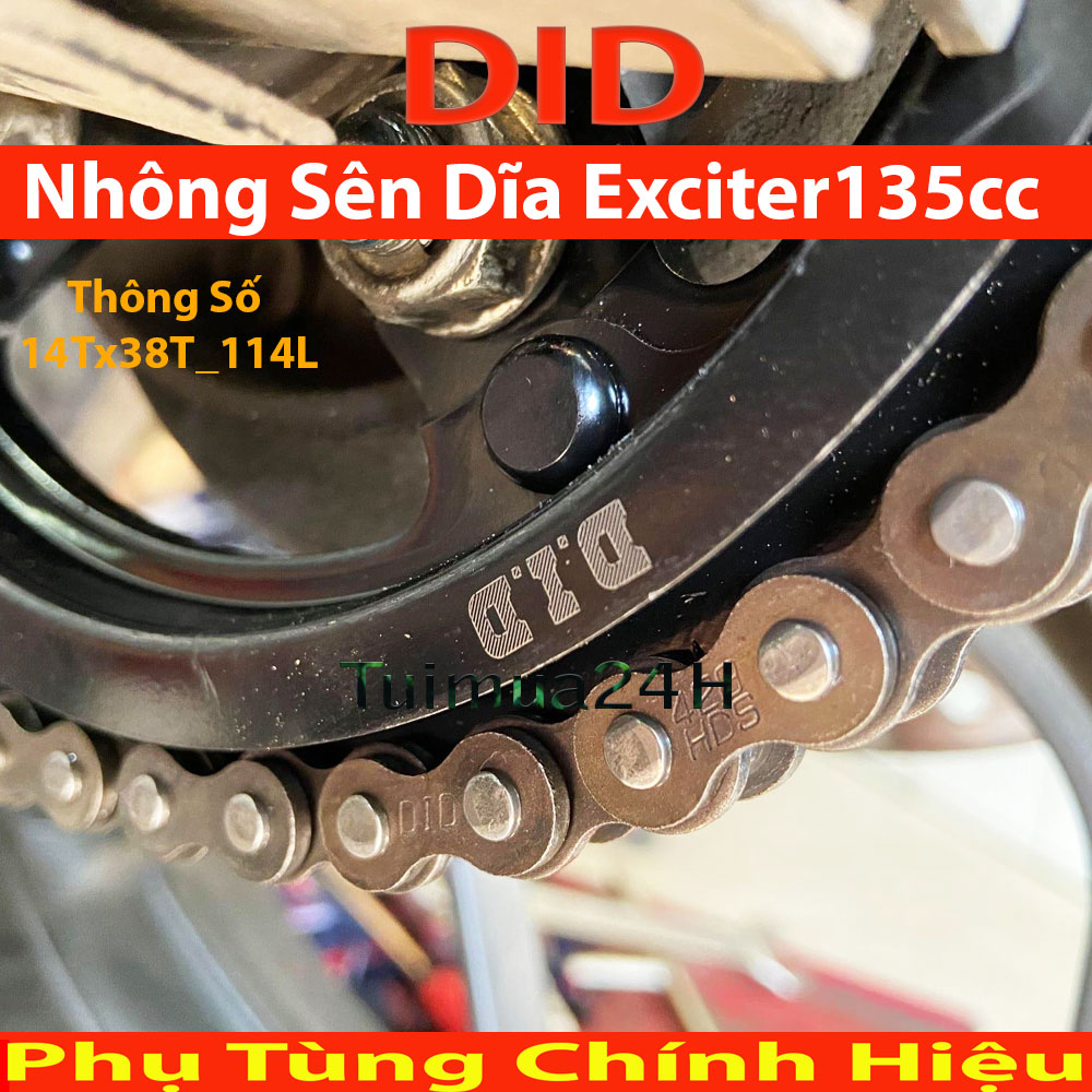 Nhông sên dĩa xe Exciter 135 2011 trở lên