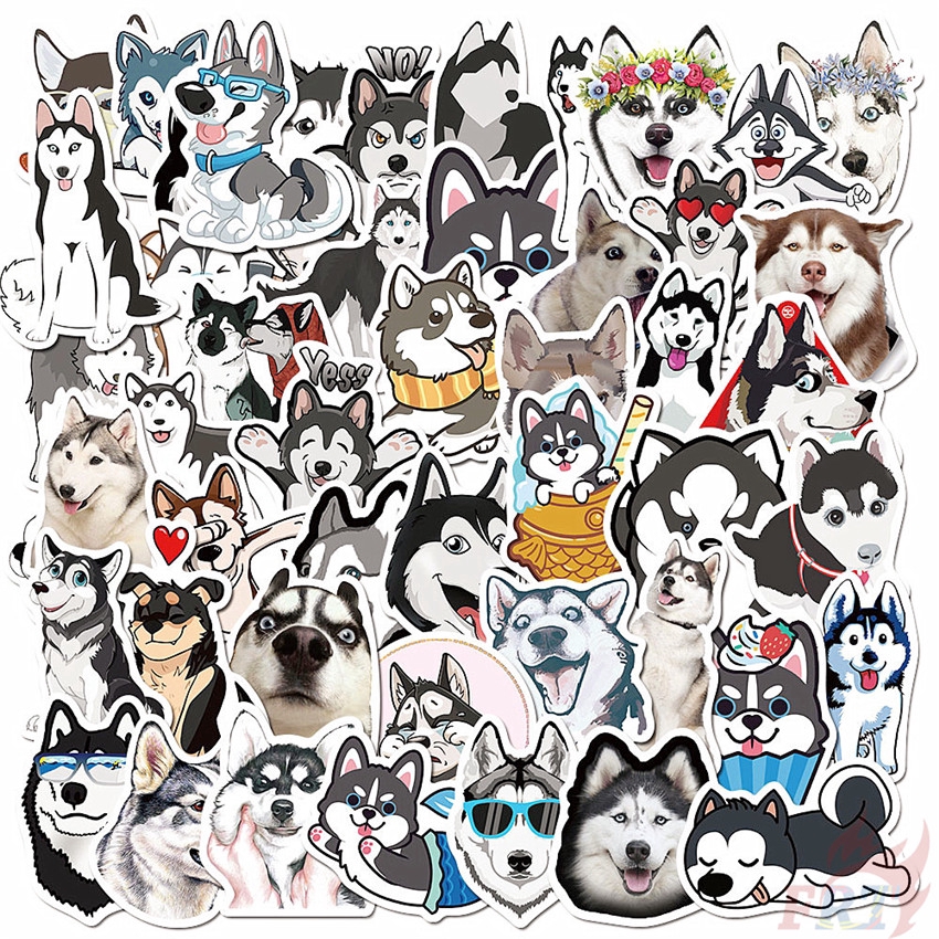 Set 30-60 Sticker Chó Husky