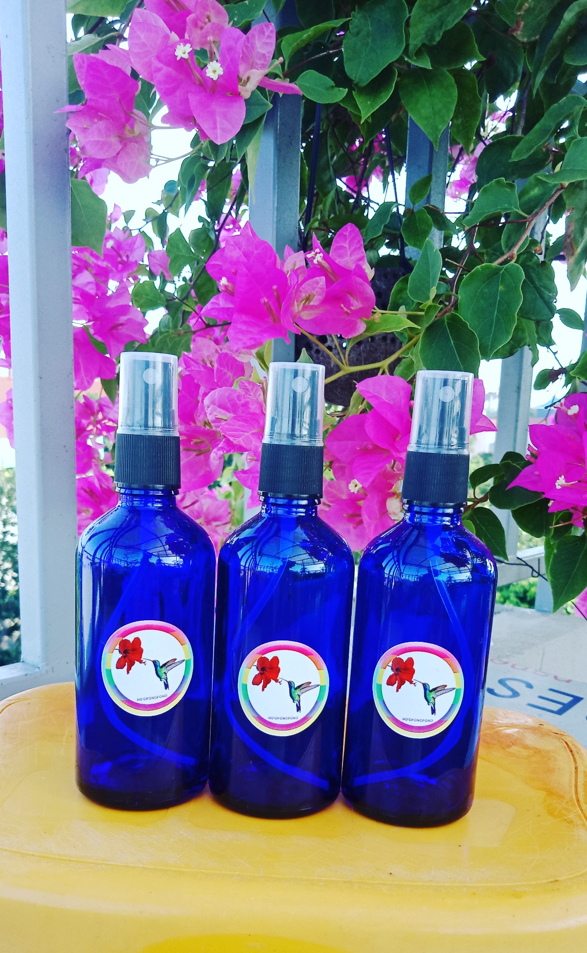 CHAI THÁI DƯƠNG LAM THỦY (CHAI THỦY TINH XANH DƯƠNG / BLUE SOLAR BOTTLE)