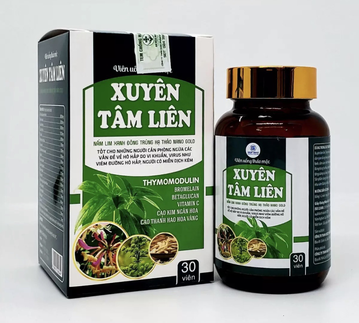 Viên uống Xuyên Tâm Liên - Phòng Chống Cảm Cúm, Virut Xâm Nhập, Tăng Cường Sức Đề Kháng Mạnh Mẽ
