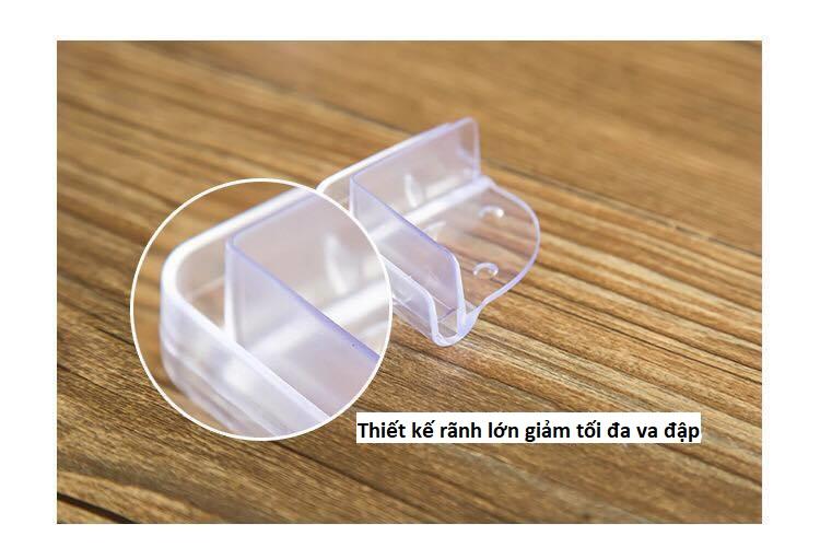Bộ 4 Miếng Bọc Cạnh Bàn Silicon Hình Mặt Cười