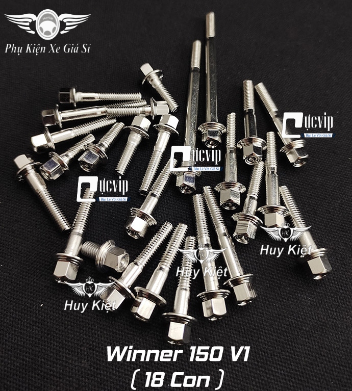 Bộ ốc lốc máy salaya phay thái inox 304 cho winner v1 ms5222