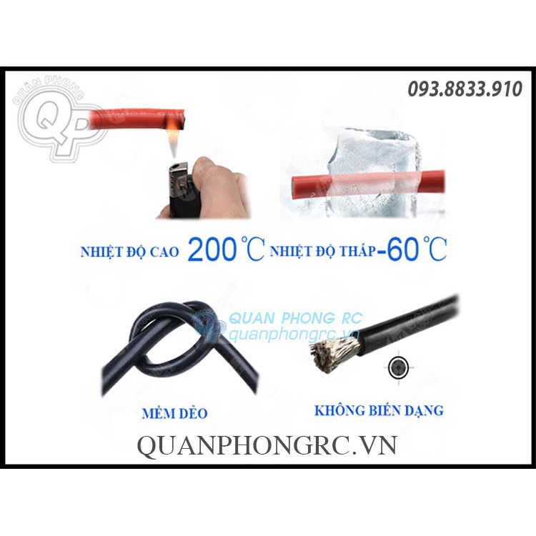 Dây Silicon 6 AWG (Mét Đơn)