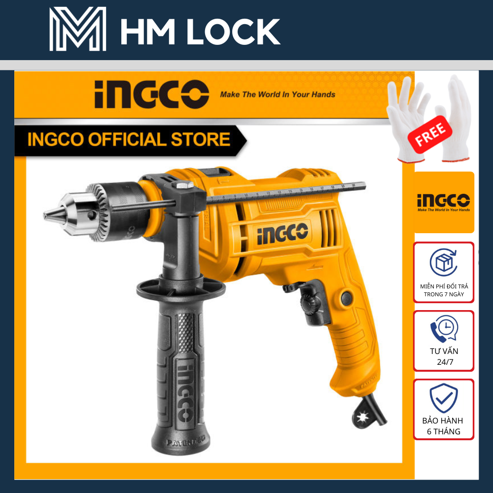 Máy khoan búa 710w ingco - hàng chính hãng - id7108e