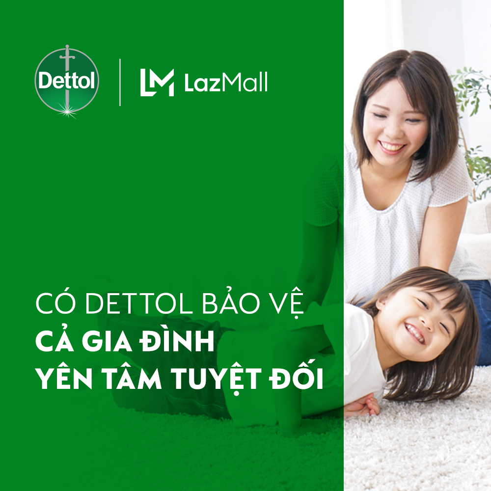 [Quà tặng không bán] Sữa tắm Dettol kháng khuẩn - Chai 950g