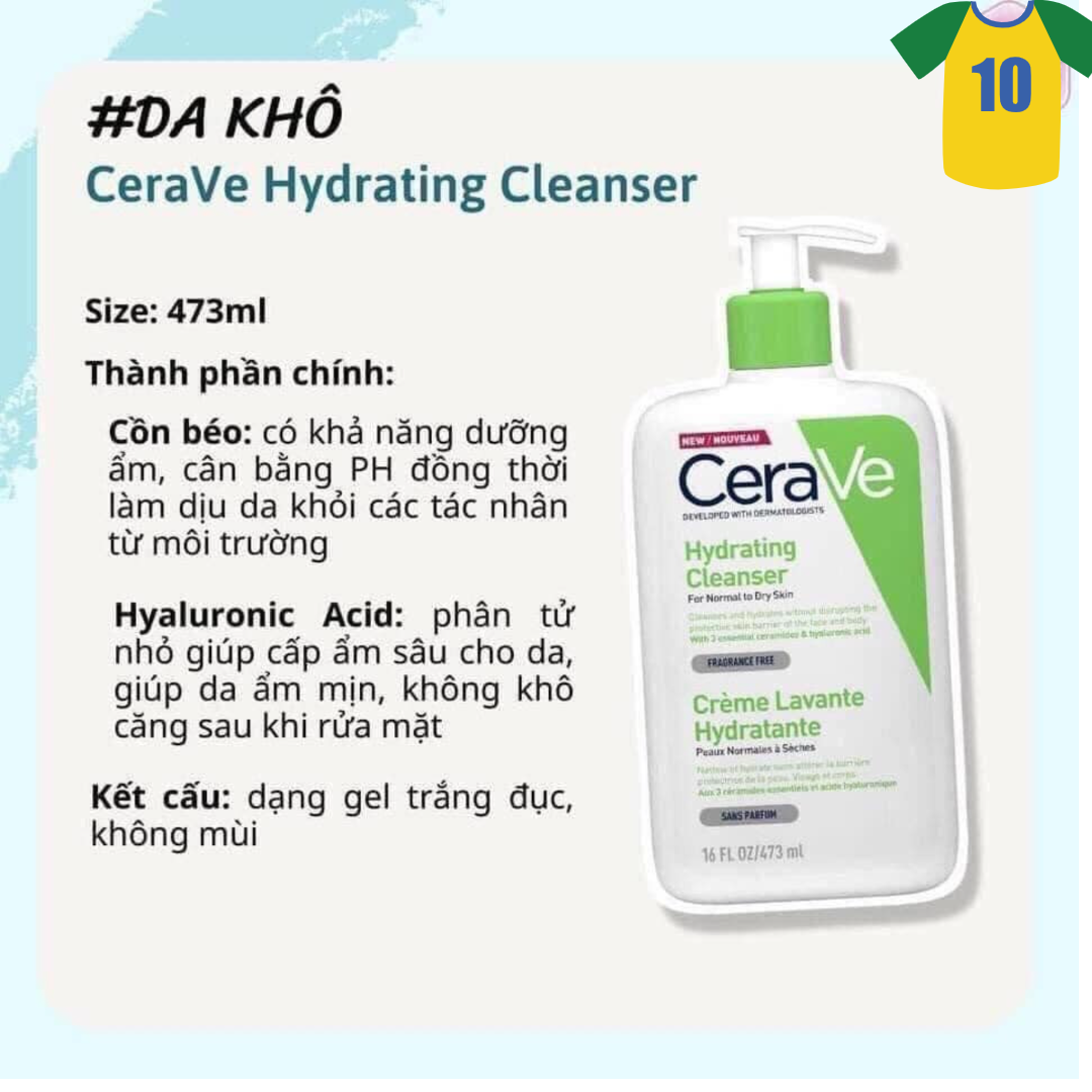 Sữa Rửa Mặt Cerave Dịu Nhẹ