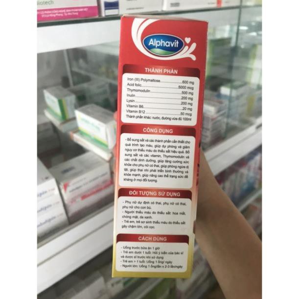 Alphavit bổ sung sắt hộp 20 ống