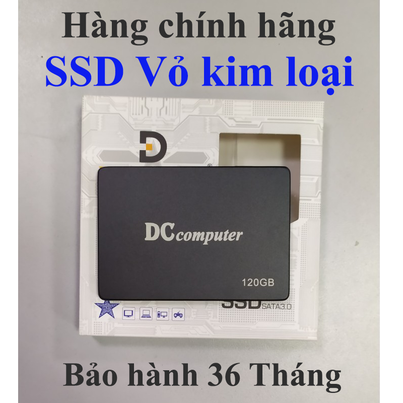 Bảng giá Ổ SSD 120GB DCcomputer Chính hãng Bảo hành 36T (Vỏ kim loại) Phong Vũ