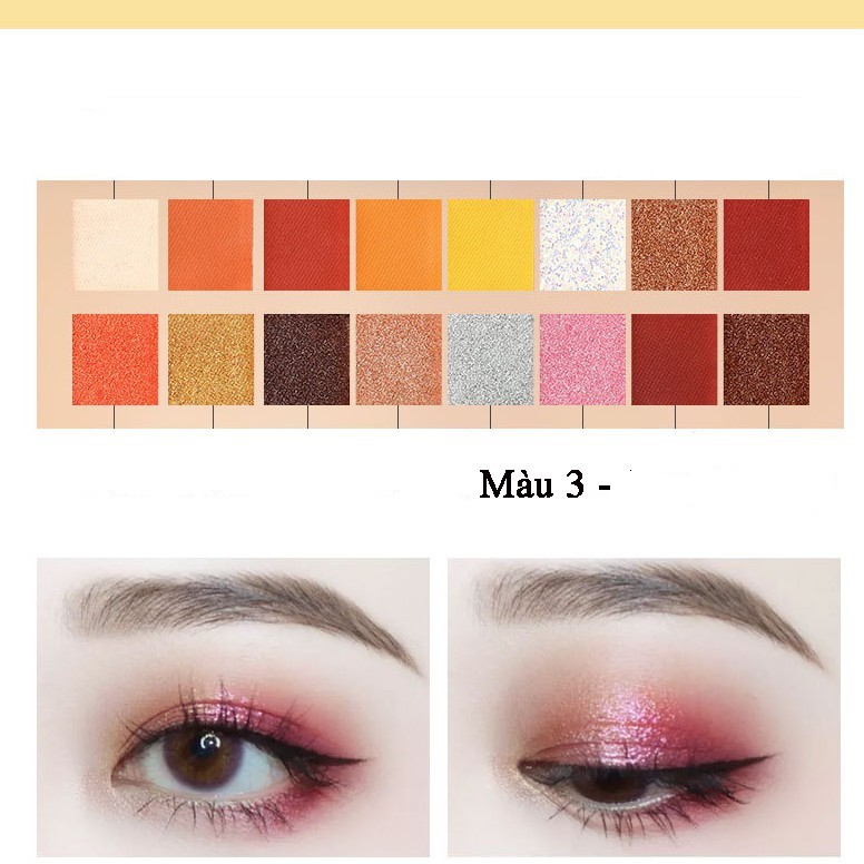 Phấn Mắt Lameila 16 Ô Lameila Coffee x Lemon Tea