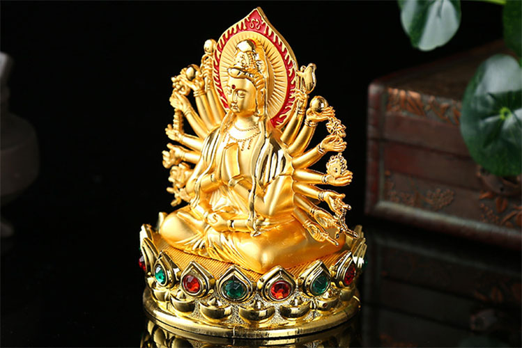 Tượng Quan Âm để xe ô tô 2 hướng